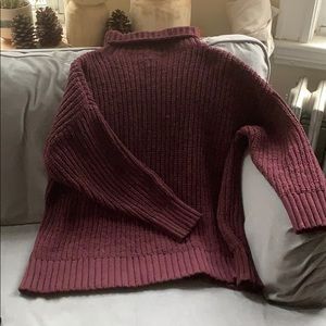 🌻 Aerie oversized knit turtleneck sweater